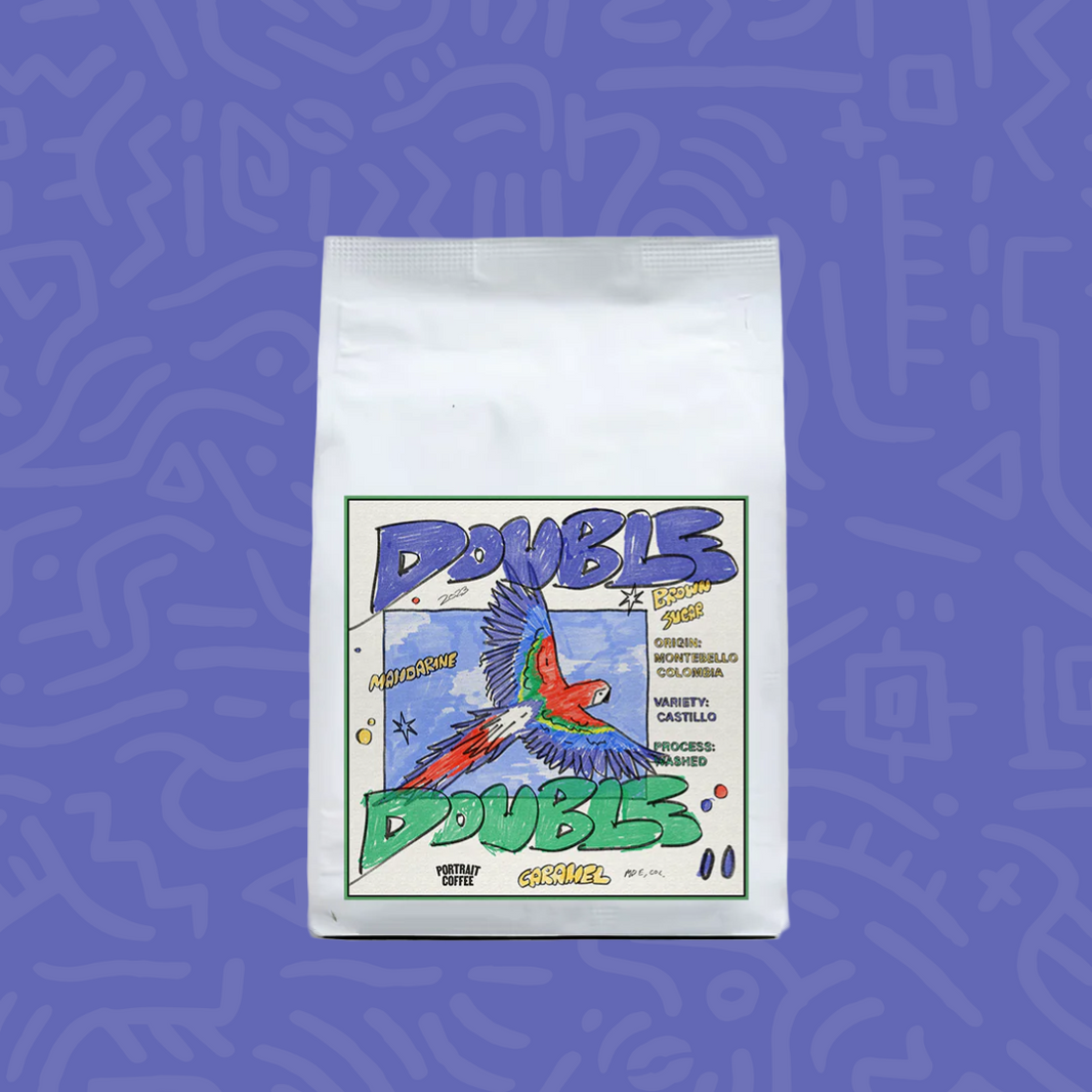Double Double medium roast Colombia espresso coffee from Portrait Coffee