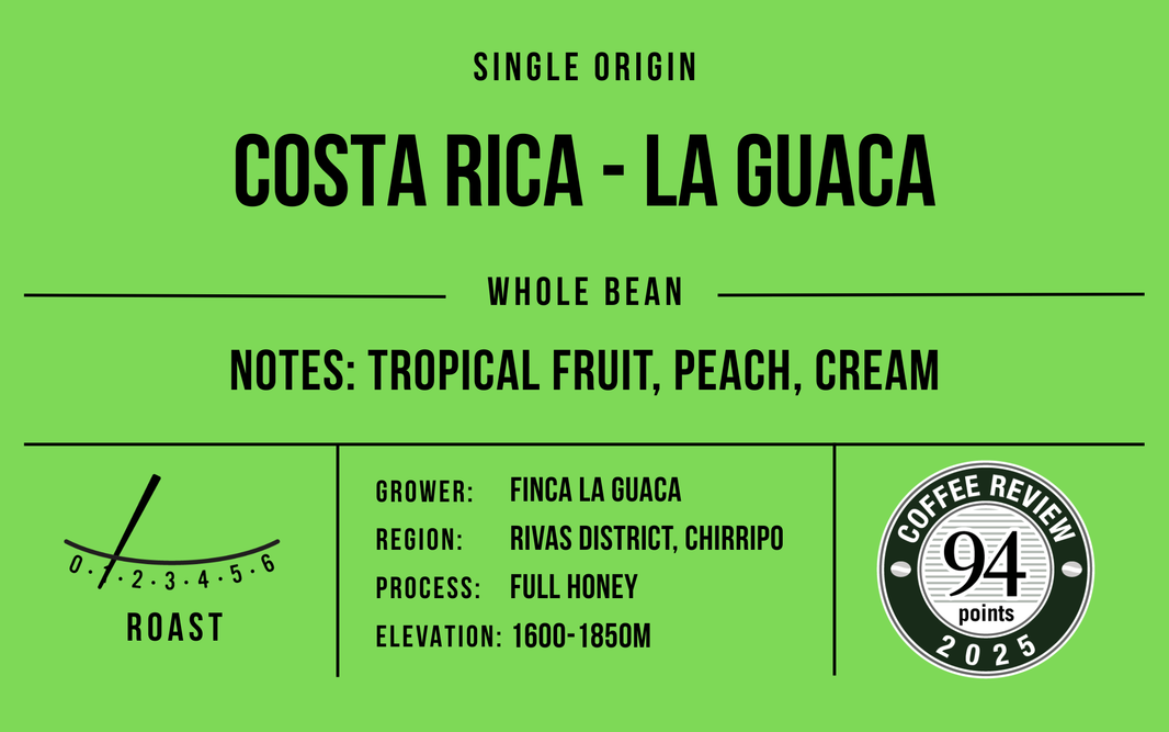 Costa Rica La Guaca Honey Microlot