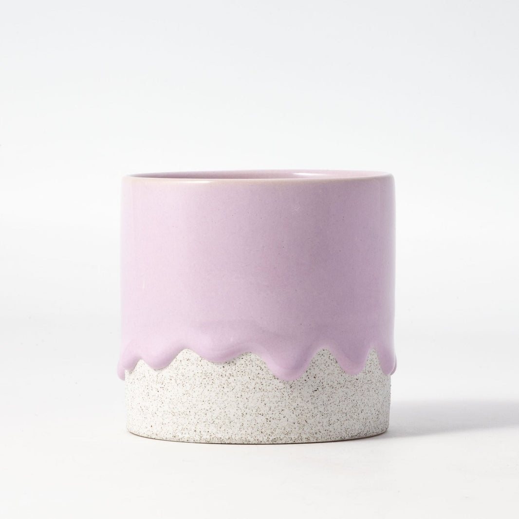 Drippy Pots Squat Cylinder — Handmade Ceramic (12 oz)