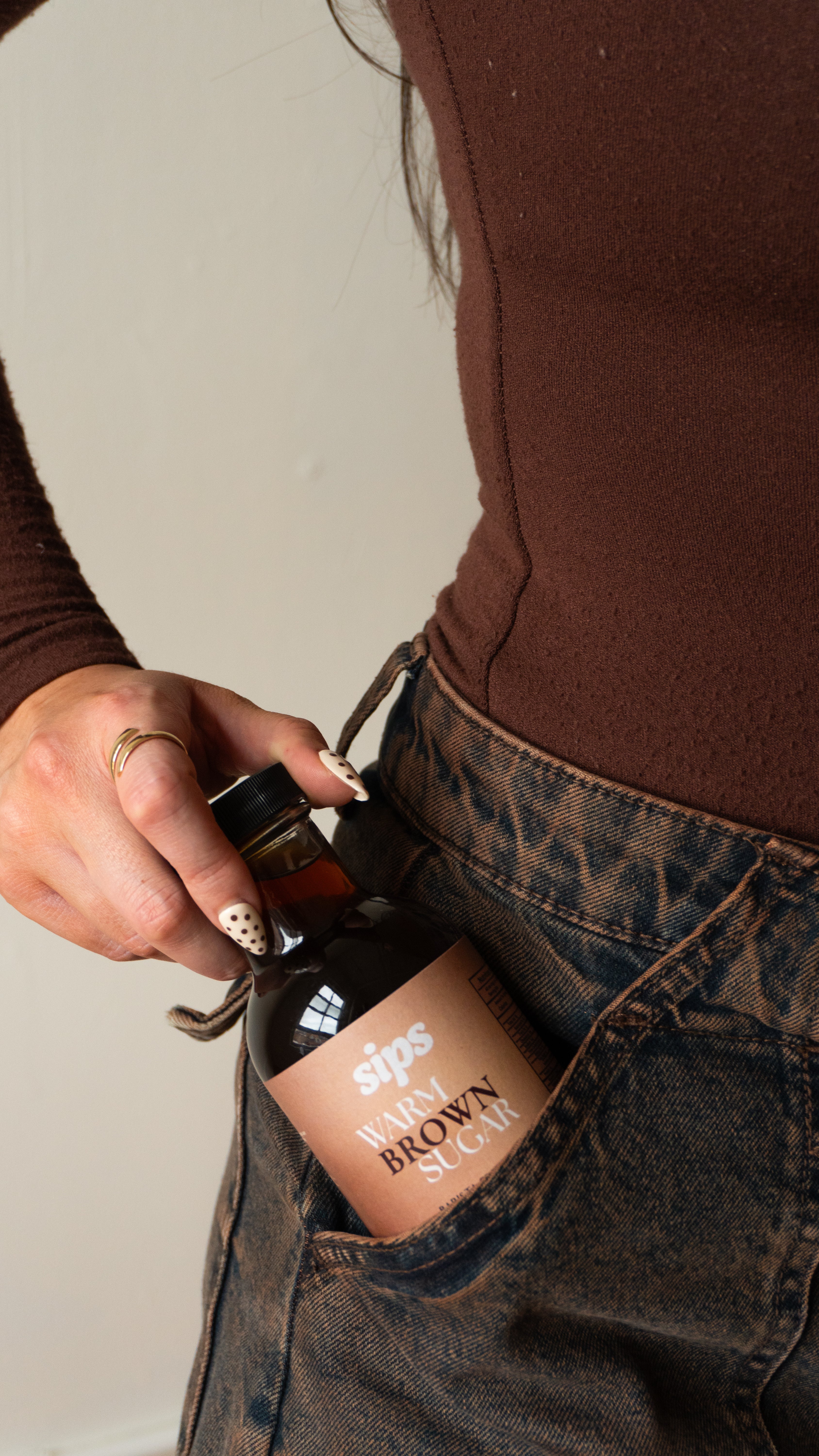 Sips Warm Brown Sugar Coffee Syrup (8 oz)