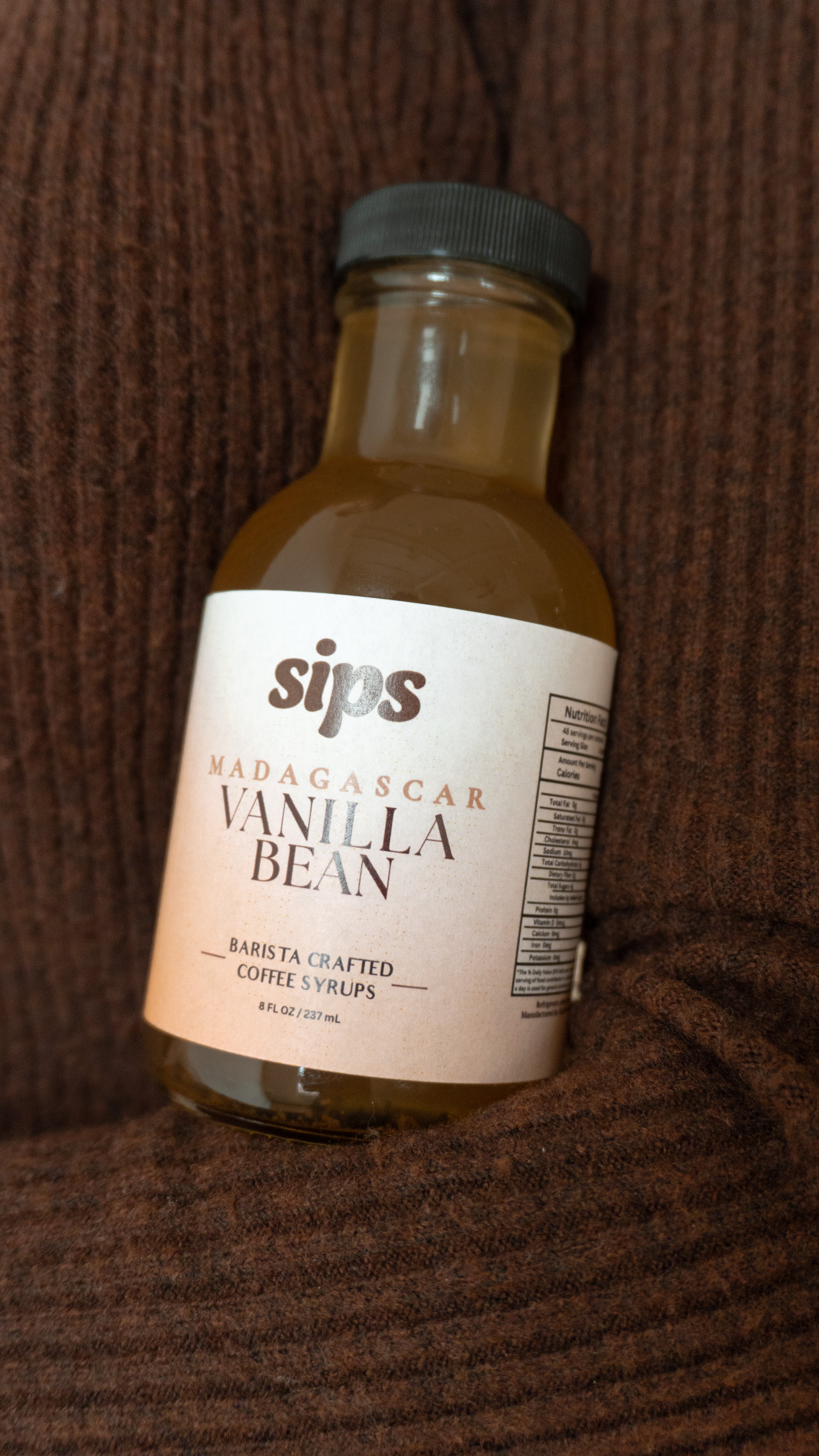 Sips Madagascar Vanilla Bean Coffee Syrup (8 oz)
