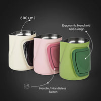 Convertible Foldable Handle Latte Pitcher