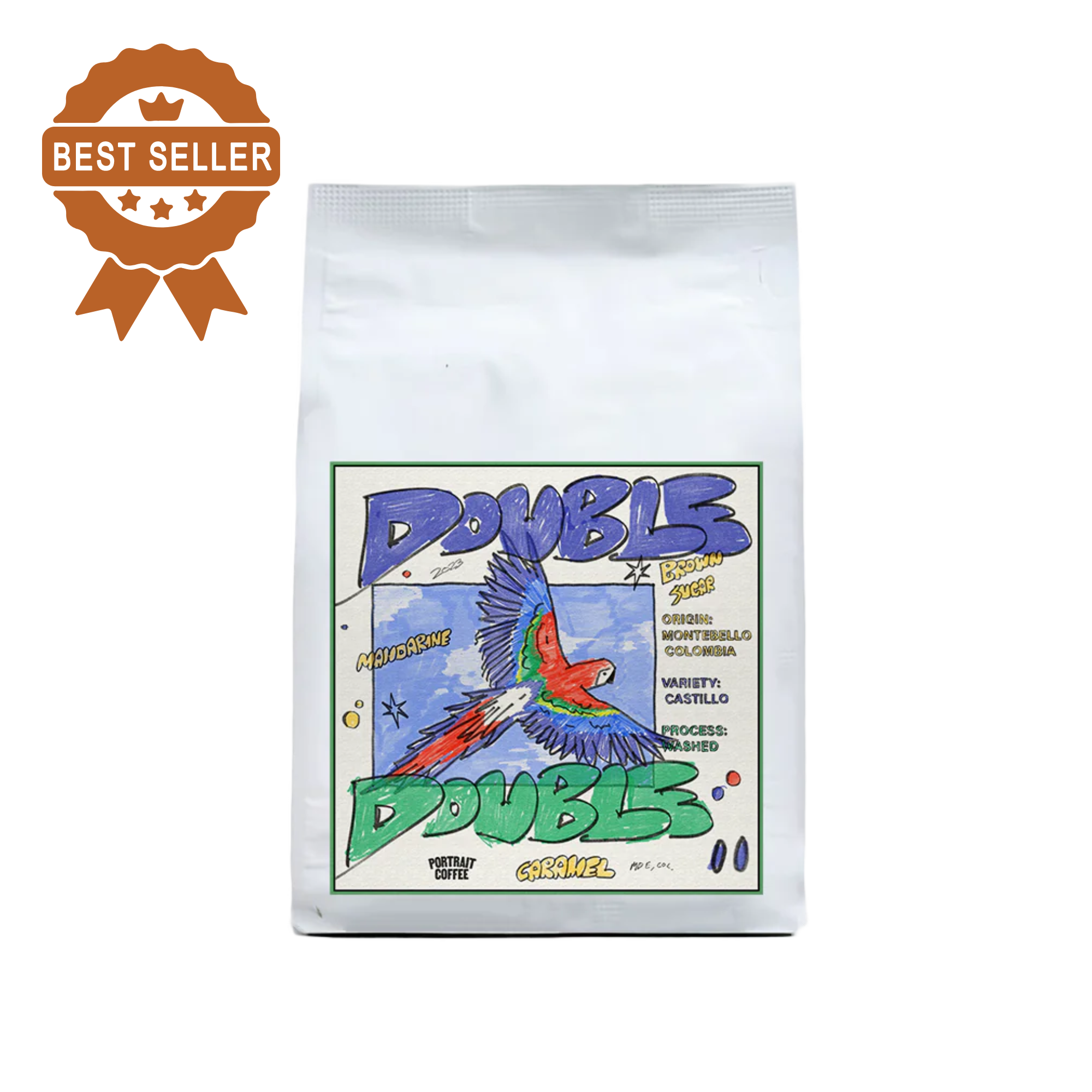 Double Double medium roast Colombia espresso coffee from Portrait Coffee, image 4