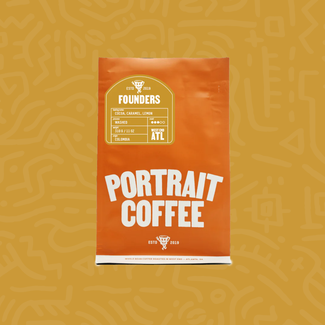 Founders medium roast Colombia coffee from Portrait Coffee
