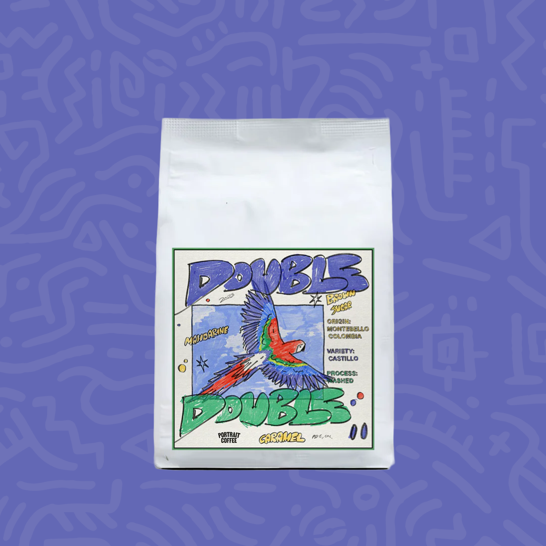 Double Double medium roast Colombia espresso coffee from Portrait Coffee
