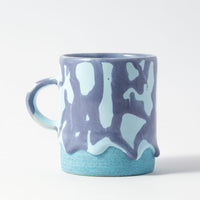 Drippy Pots Cylinder Mug — Handmade Ceramic (10 oz)
