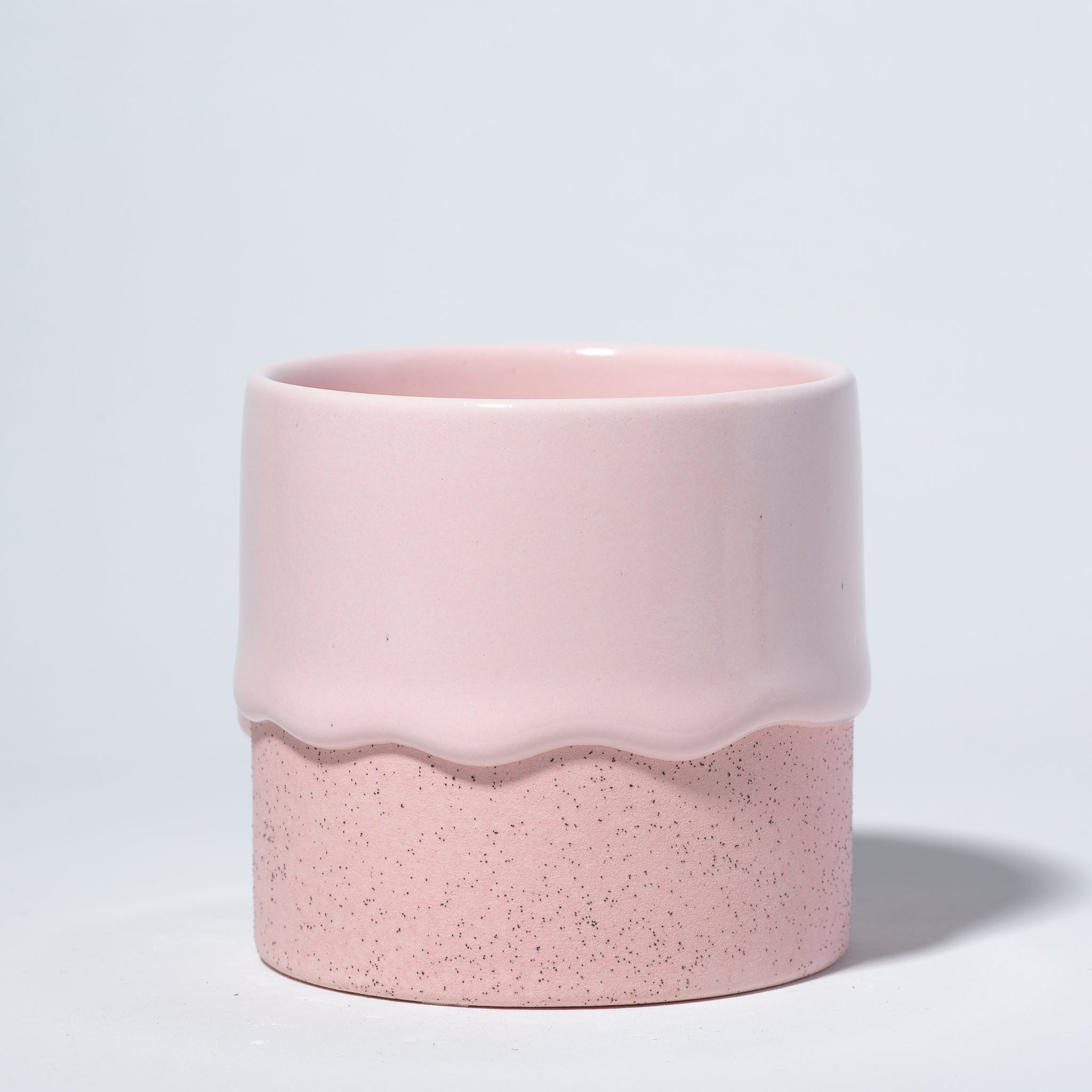 Drippy Pots Squat Cylinder — Handmade Ceramic (12 oz)