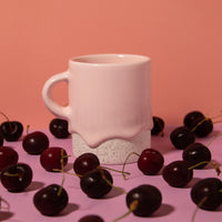 Drippy Pots Cylinder Mug — Handmade Ceramic (10 oz)