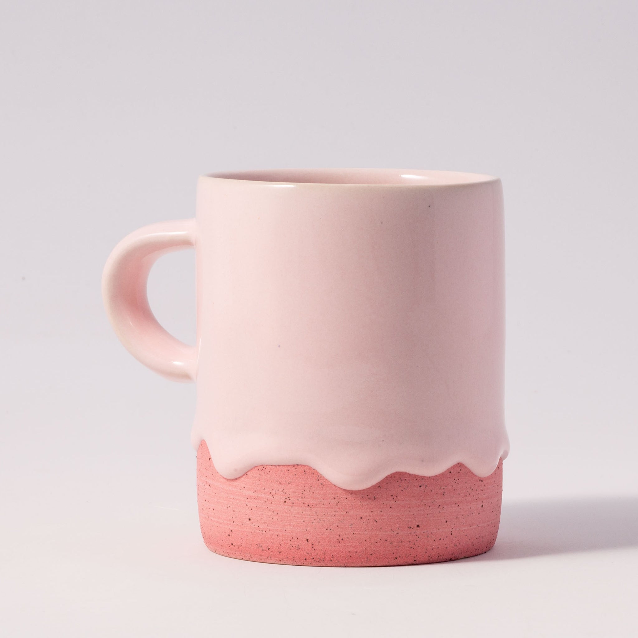 Drippy Pots Cylinder Mug — Handmade Ceramic (10 oz)