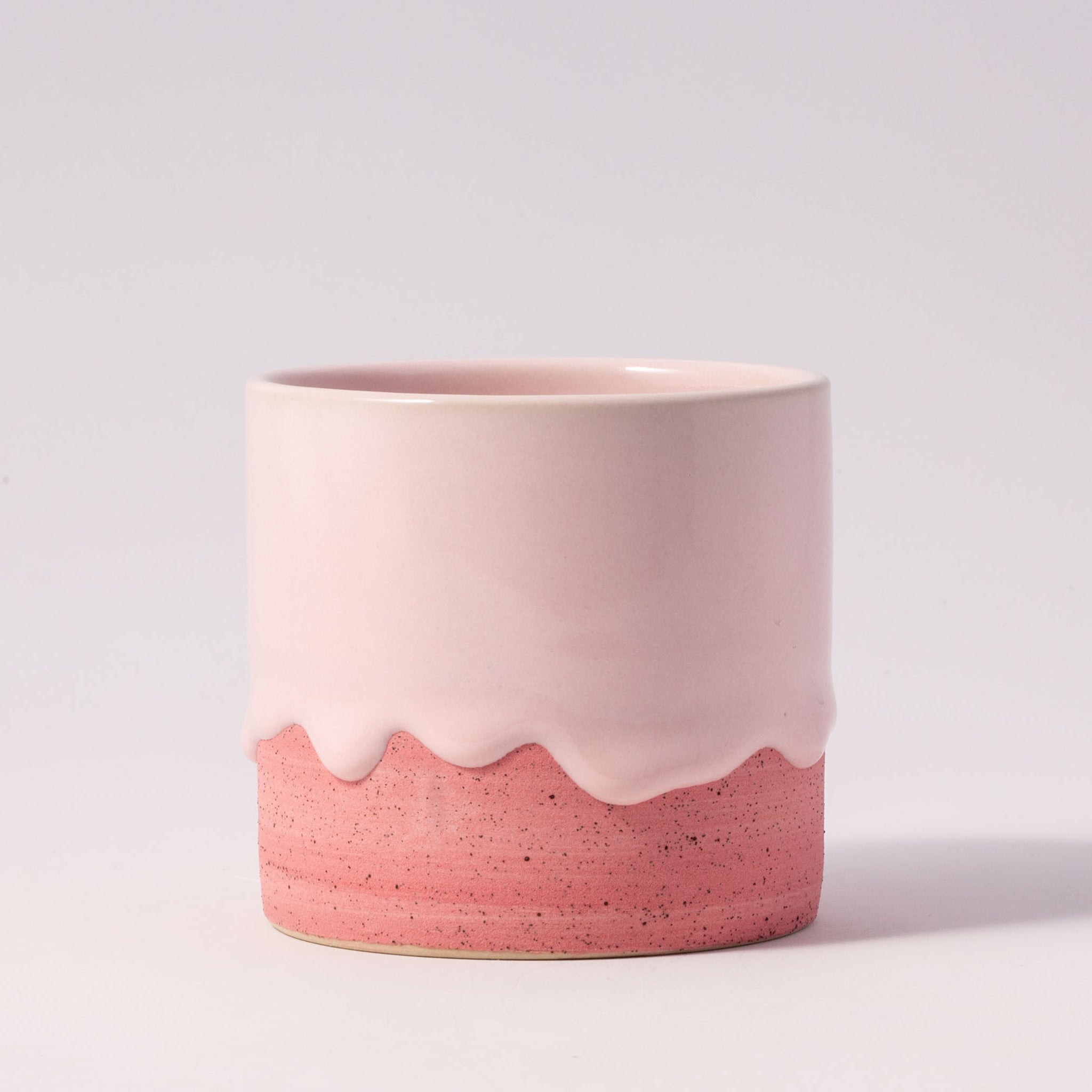 Drippy Pots Squat Cylinder — Handmade Ceramic (12 oz)