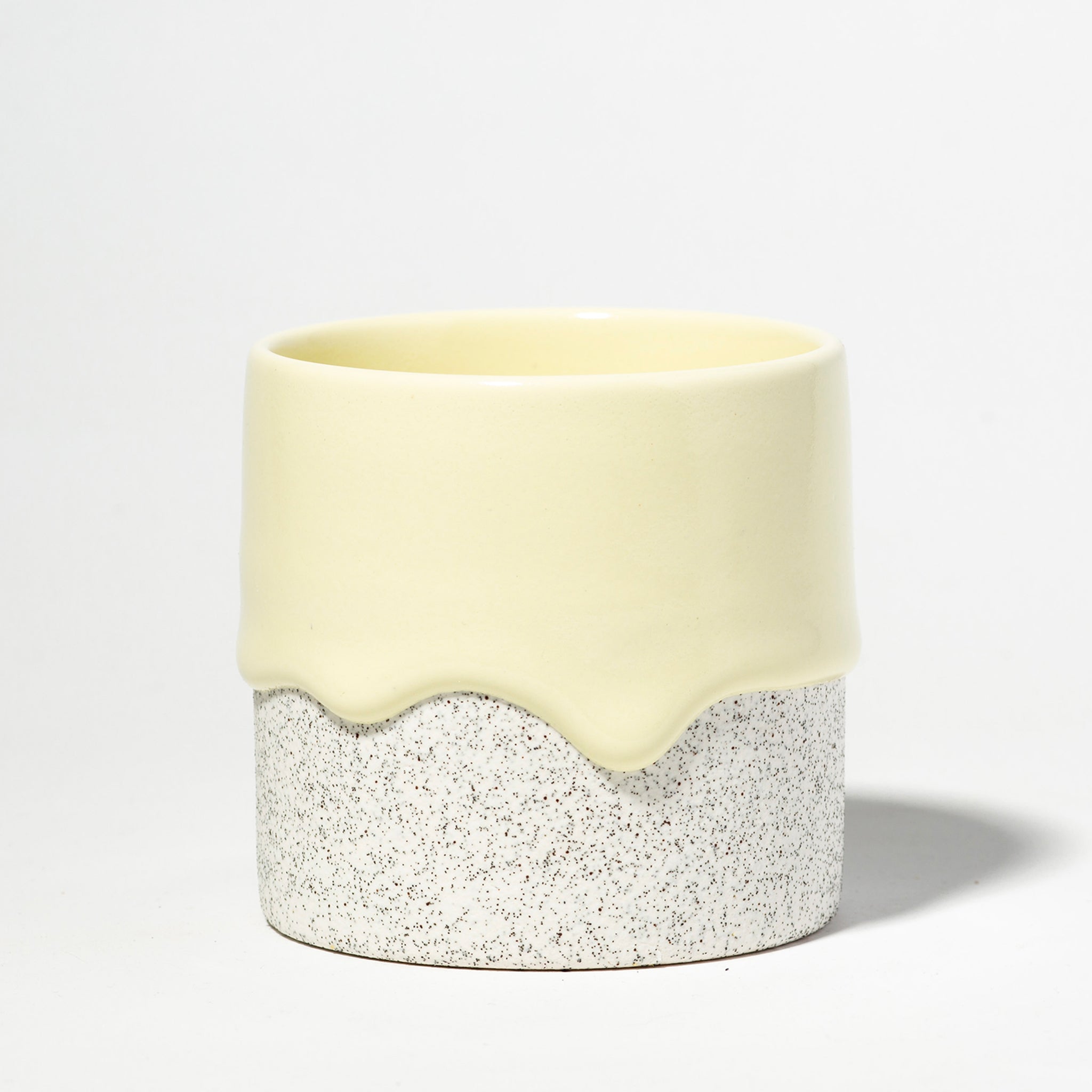 Drippy Pots Squat Cylinder — Handmade Ceramic (12 oz)