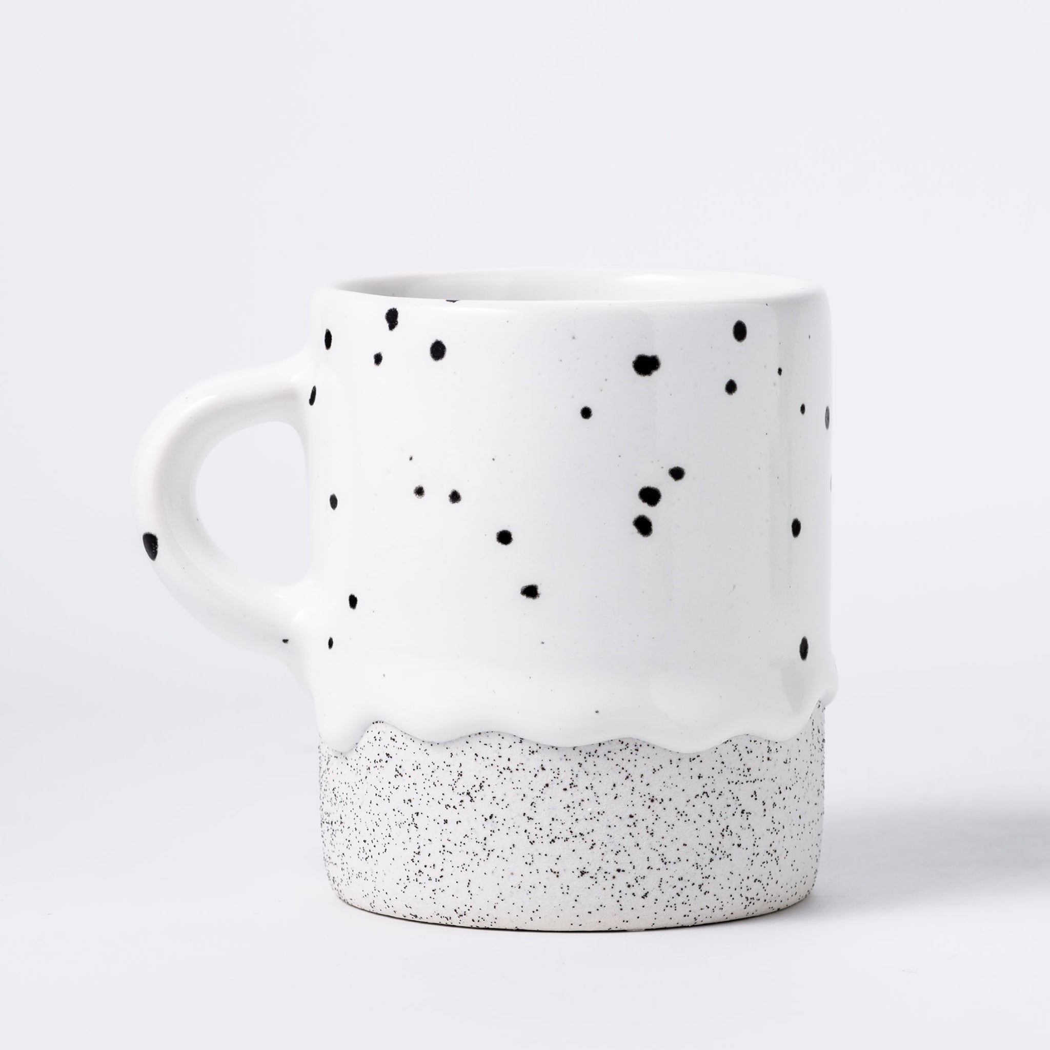 Drippy Pots Cylinder Mug — Handmade Ceramic (10 oz)