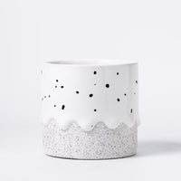 Drippy Pots Squat Cylinder — Handmade Ceramic (12 oz)