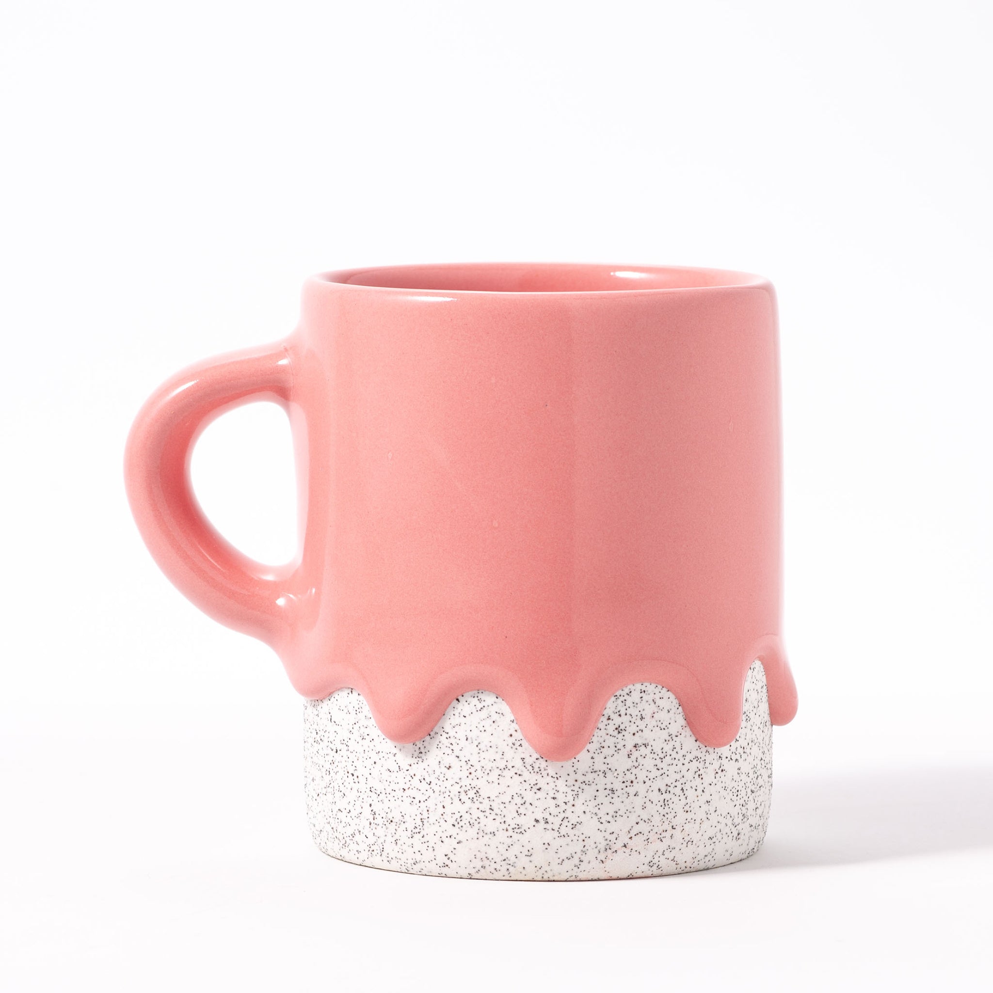 Drippy Pots Cylinder Mug — Handmade Ceramic (10 oz)