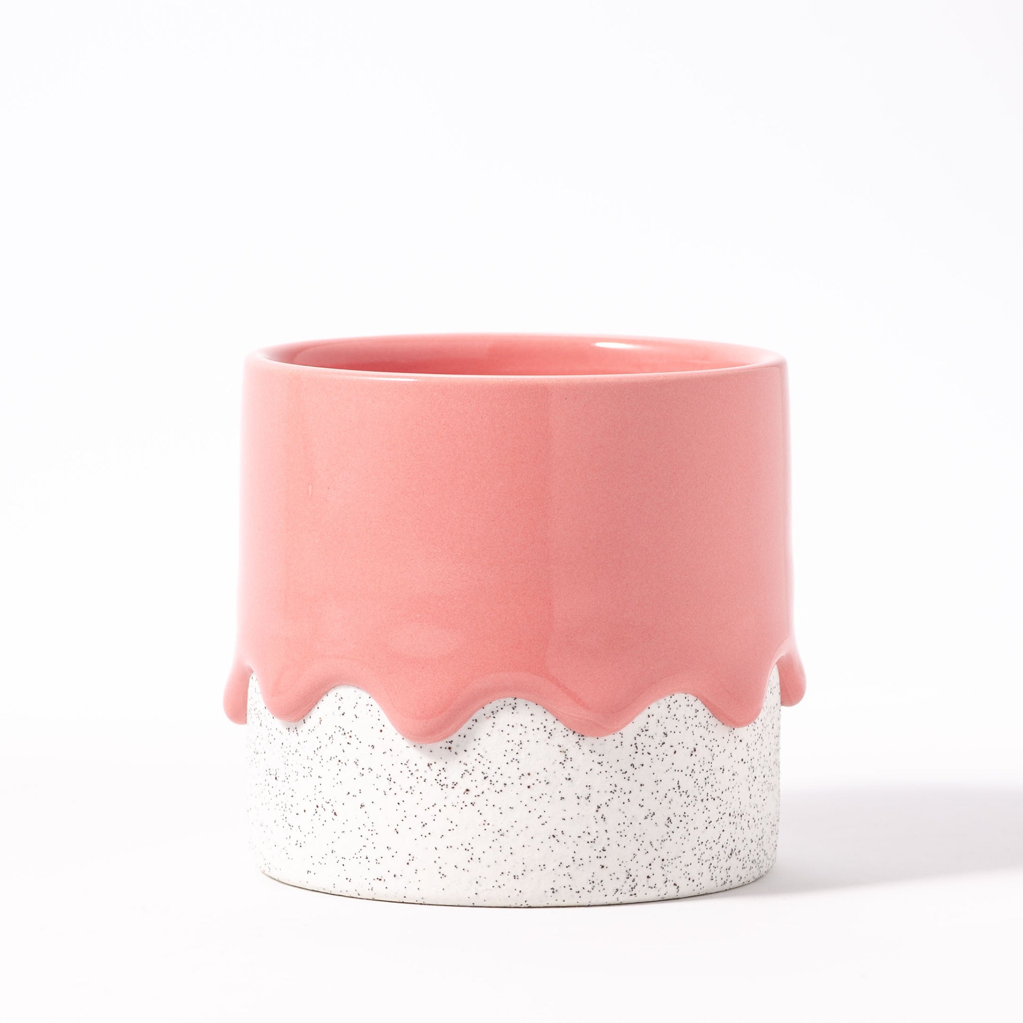 Drippy Pots Squat Cylinder — Handmade Ceramic (12 oz)