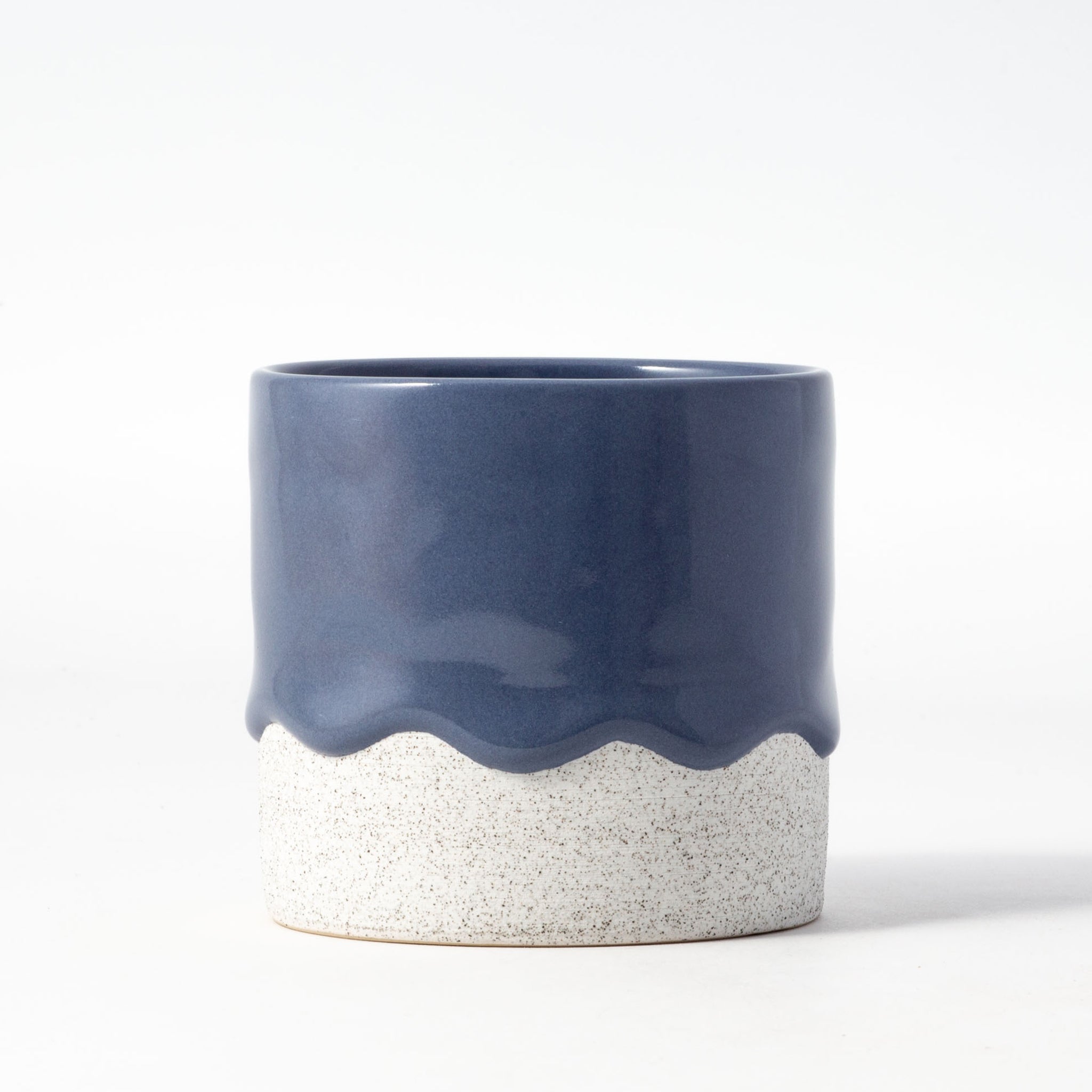 Drippy Pots Squat Cylinder — Handmade Ceramic (12 oz)
