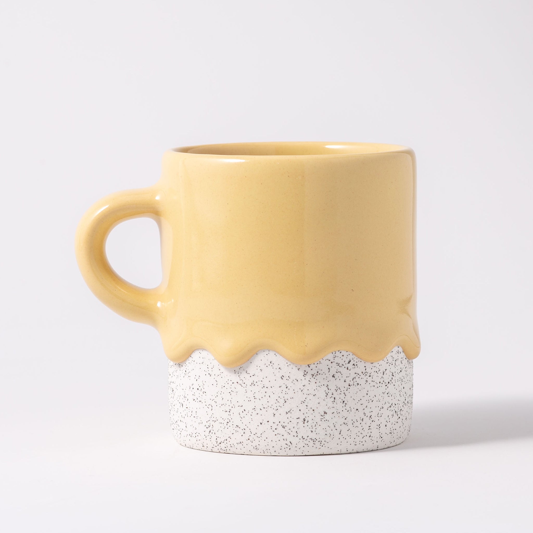 Drippy Pots Cylinder Mug — Handmade Ceramic (10 oz)