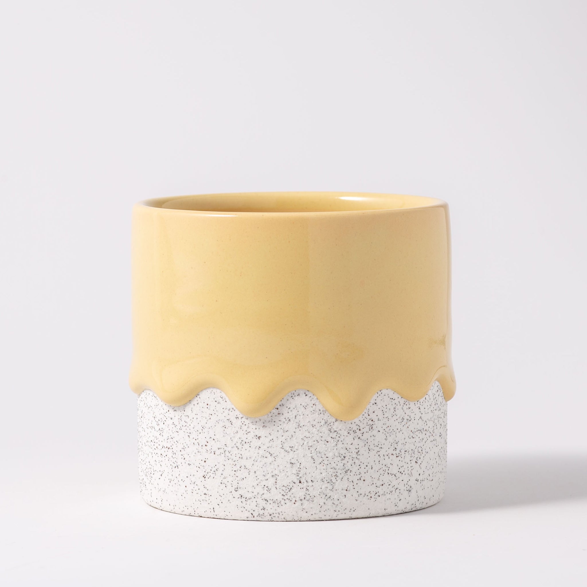 Drippy Pots Squat Cylinder — Handmade Ceramic (12 oz)