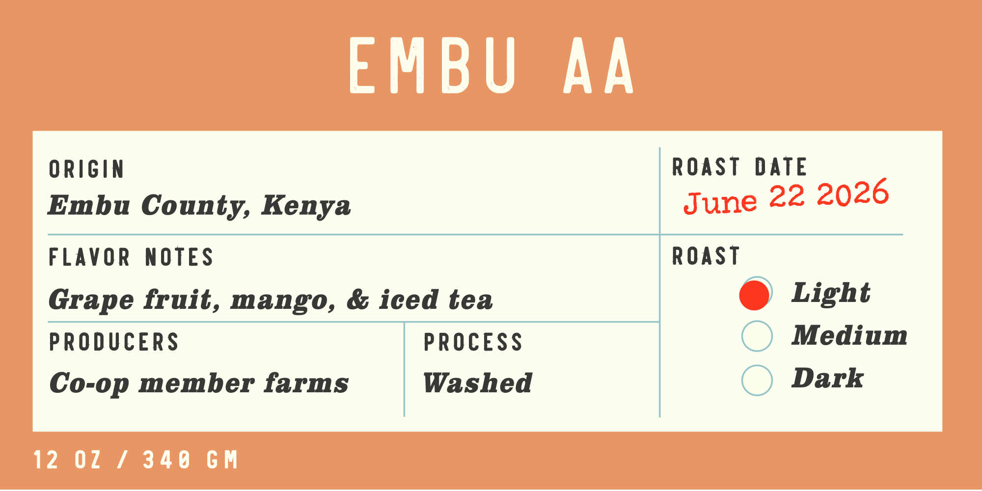 Kenya | Embu AA