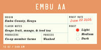 Kenya | Embu AA