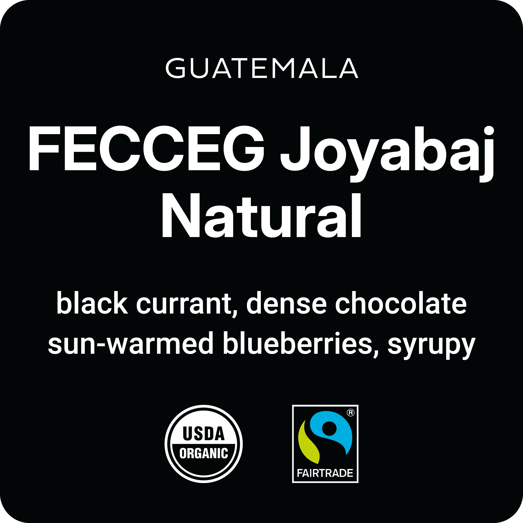 Guatemala FECCEG Joyabaj Natural