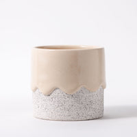 Drippy Pots Squat Cylinder — Handmade Ceramic (12 oz)