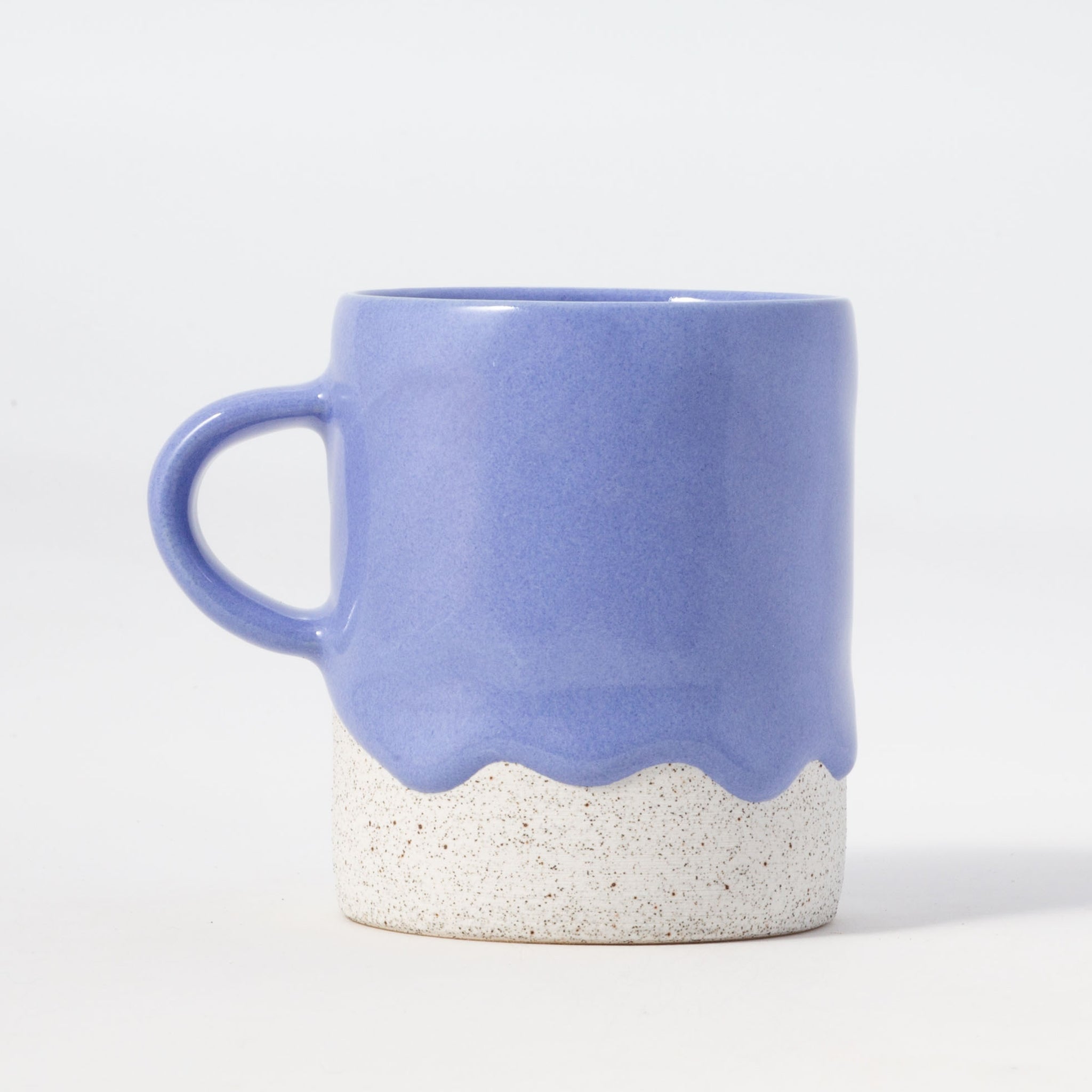 Drippy Pots Cylinder Mug — Handmade Ceramic (10 oz)