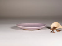 Spinware Latte Cup — Purple & White Stoneware (10–12 oz)