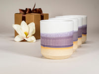 Spinware Cup Duo Gift Set — Purple & White Stoneware