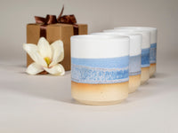 Spinware Cup Duo Gift Set — Blue-Purple & White Stoneware