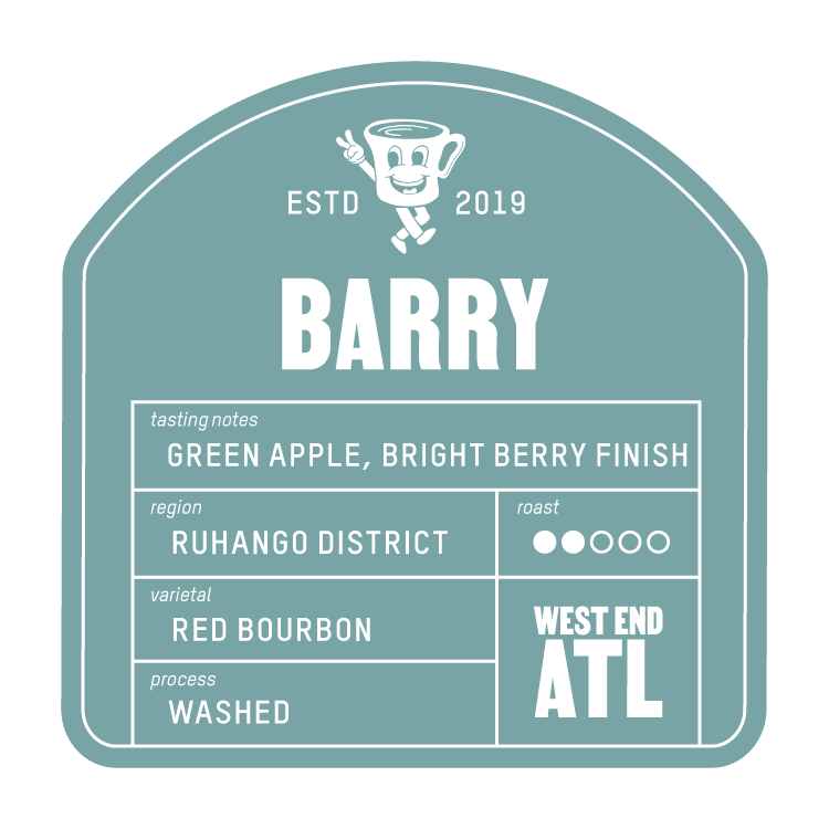 Barry medium roast Rwanda coffee from Portrait Coffee, image 3