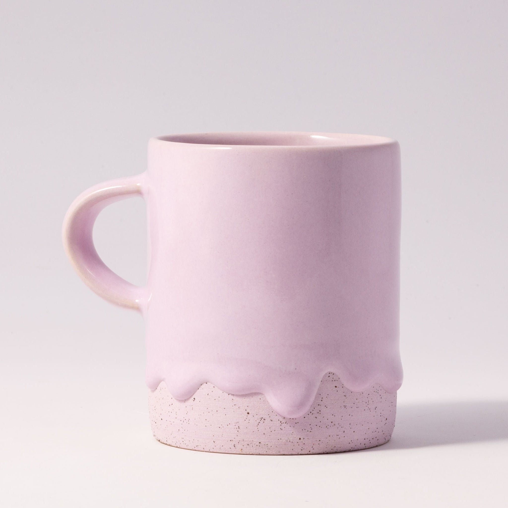 Drippy Pots Cylinder Mug — Handmade Ceramic (10 oz)
