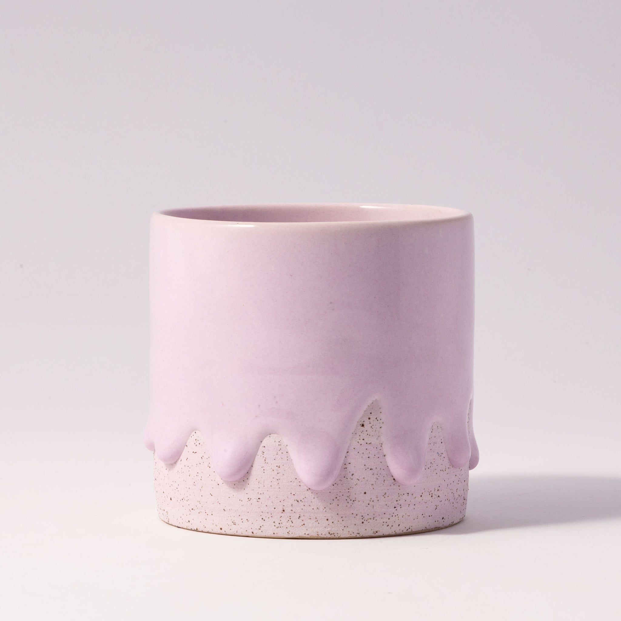 Drippy Pots Squat Cylinder — Handmade Ceramic (12 oz)