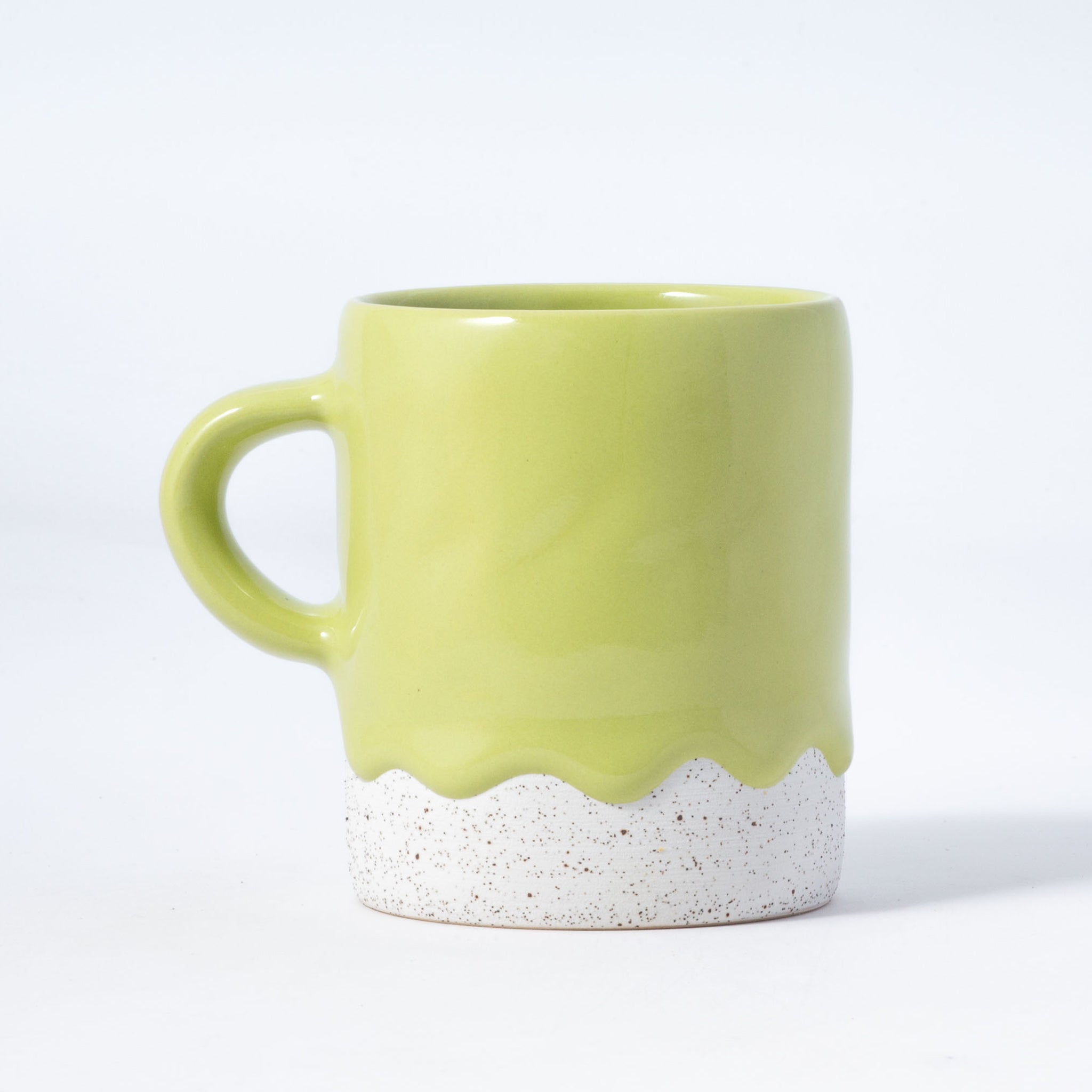 Drippy Pots Cylinder Mug — Handmade Ceramic (10 oz)