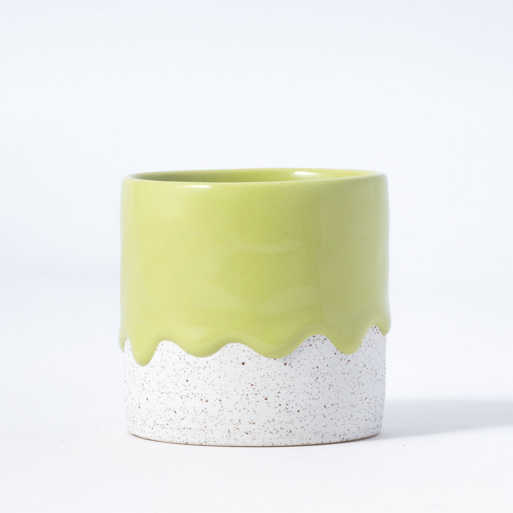 Drippy Pots Squat Cylinder — Handmade Ceramic (12 oz)