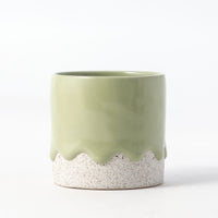 Drippy Pots Squat Cylinder — Handmade Ceramic (12 oz)