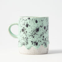 Drippy Pots Cylinder Mug — Handmade Ceramic (10 oz)