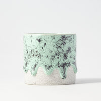 Drippy Pots Squat Cylinder — Handmade Ceramic (12 oz)