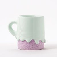 Drippy Pots Cylinder Mug — Handmade Ceramic (10 oz)