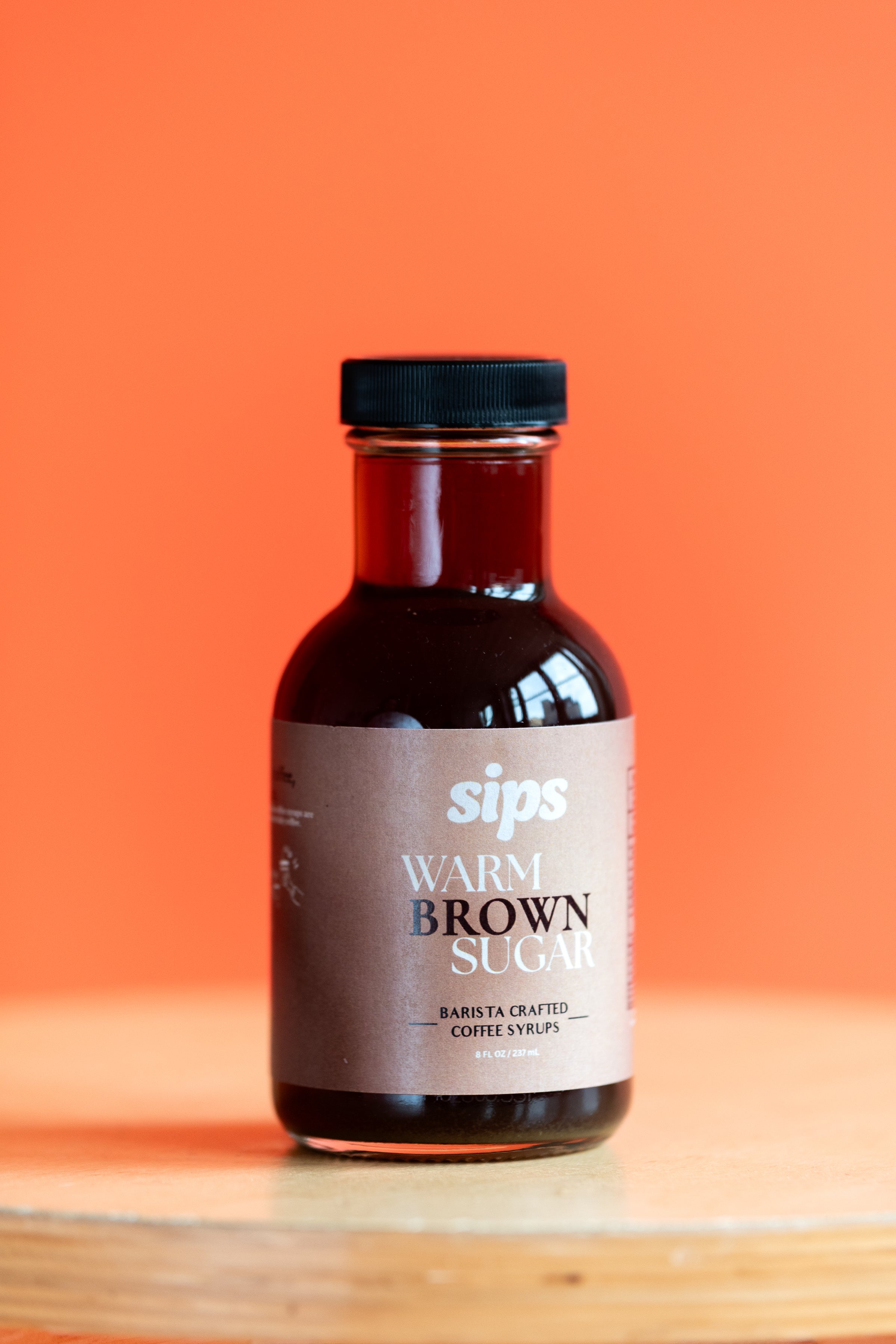 Sips Warm Brown Sugar Coffee Syrup (8 oz)