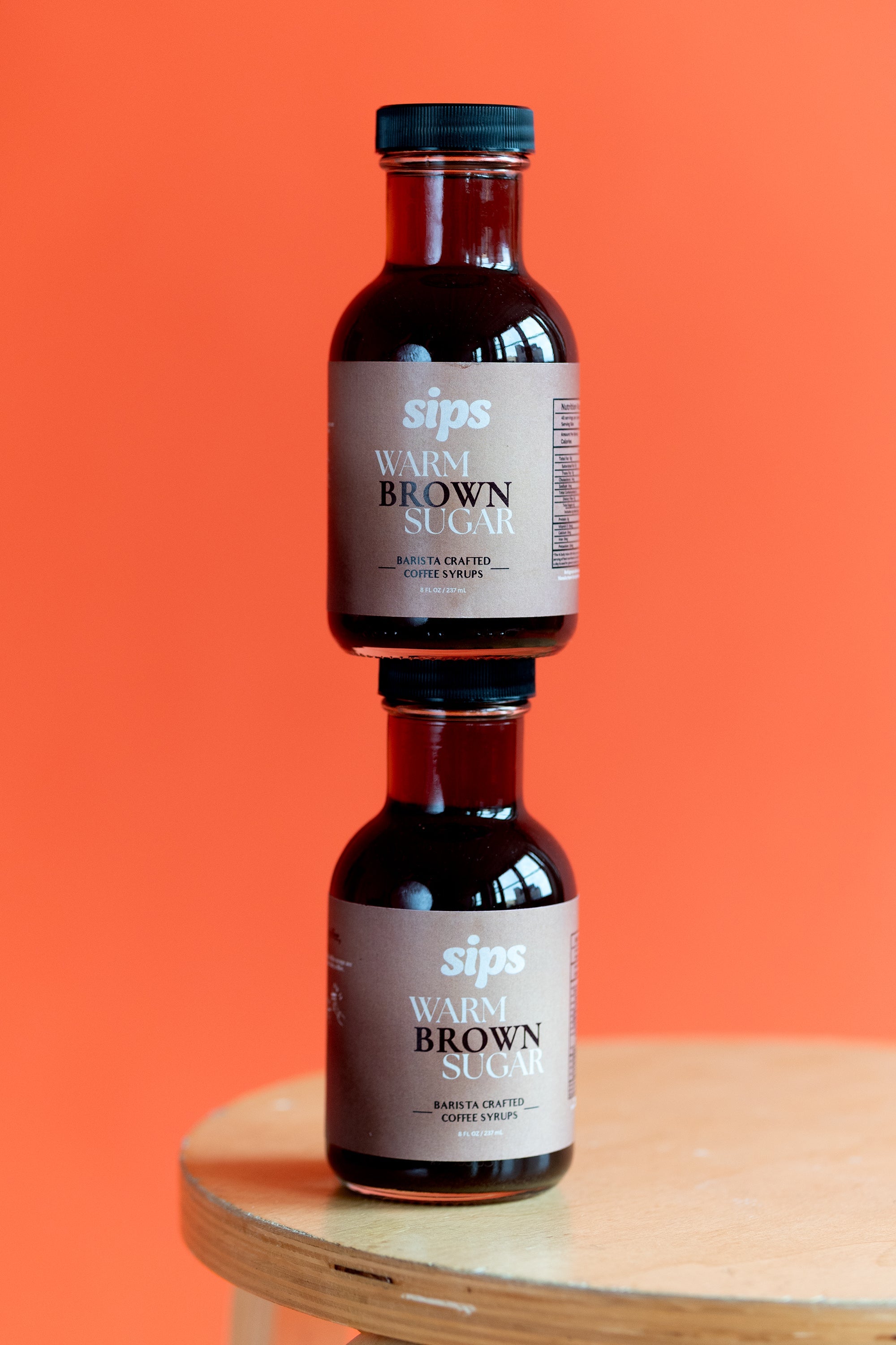 Sips Warm Brown Sugar Coffee Syrup (8 oz)