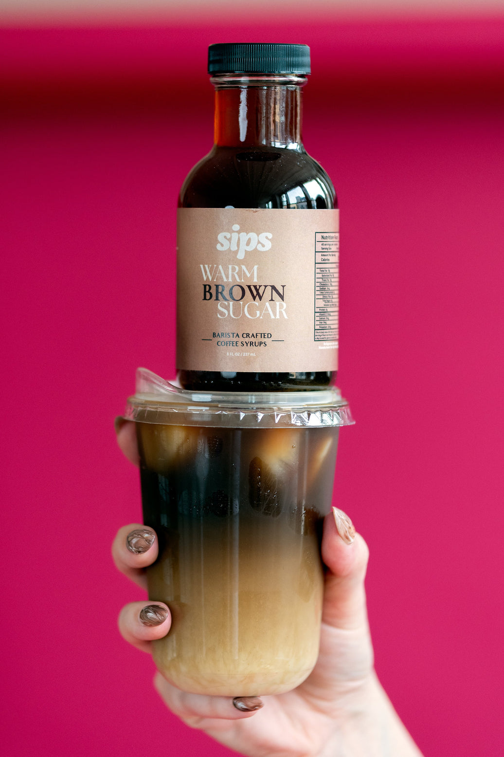Sips Warm Brown Sugar Coffee Syrup (8 oz)