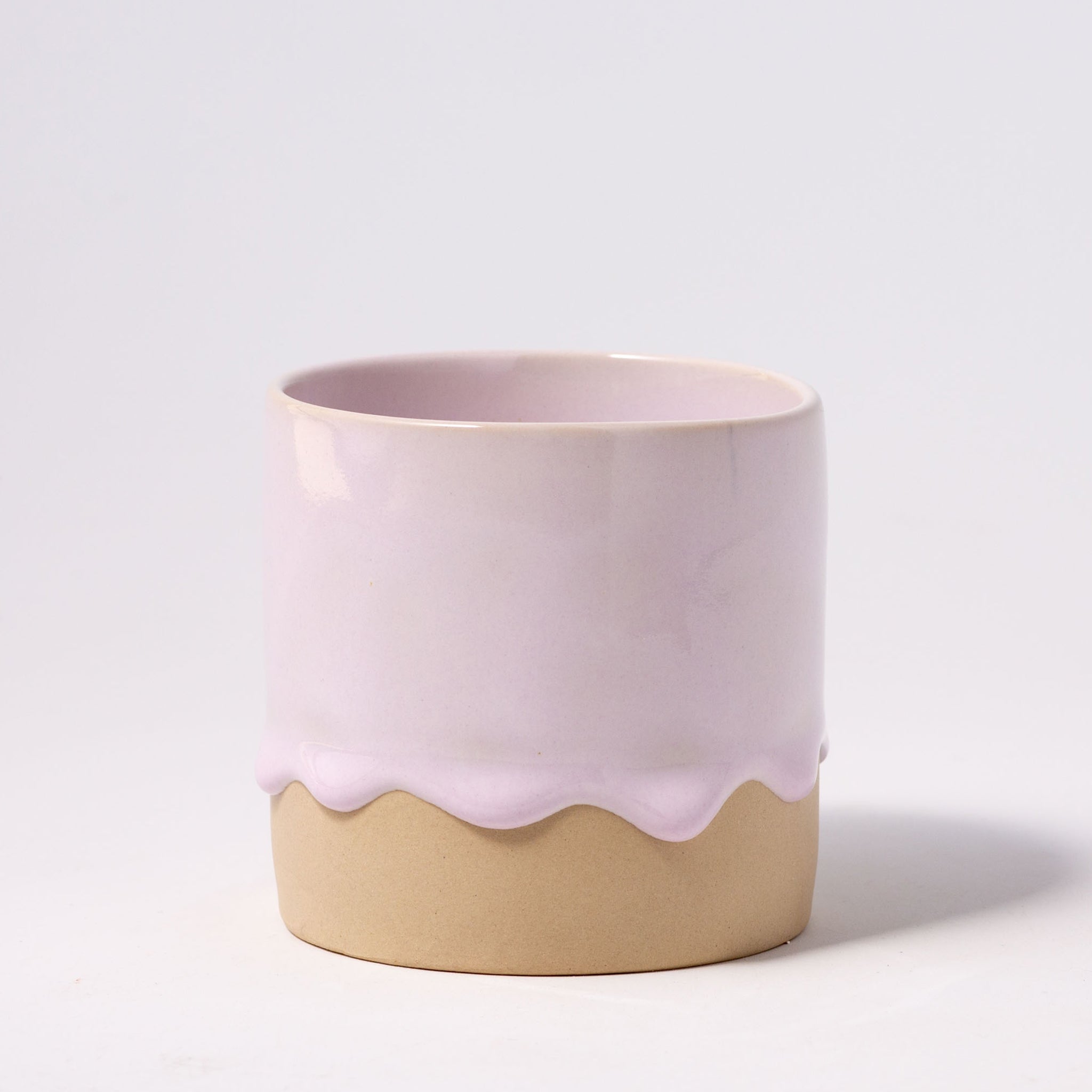 Drippy Pots Squat Cylinder — Handmade Ceramic (12 oz)