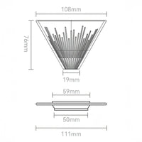 Ray Star Shadow V60 Style Pour Over Coffee Dripper