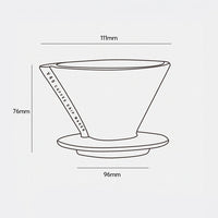 V60 Ceramic Pour Over Coffee Dripper with Sharing Pot