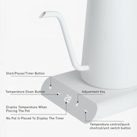Cafede Kona Electric Gooseneck Kettle | Temperature Control