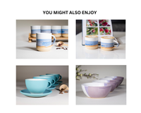 Spinware 14 oz Stoneware Tumbler — Blue-Purple & White