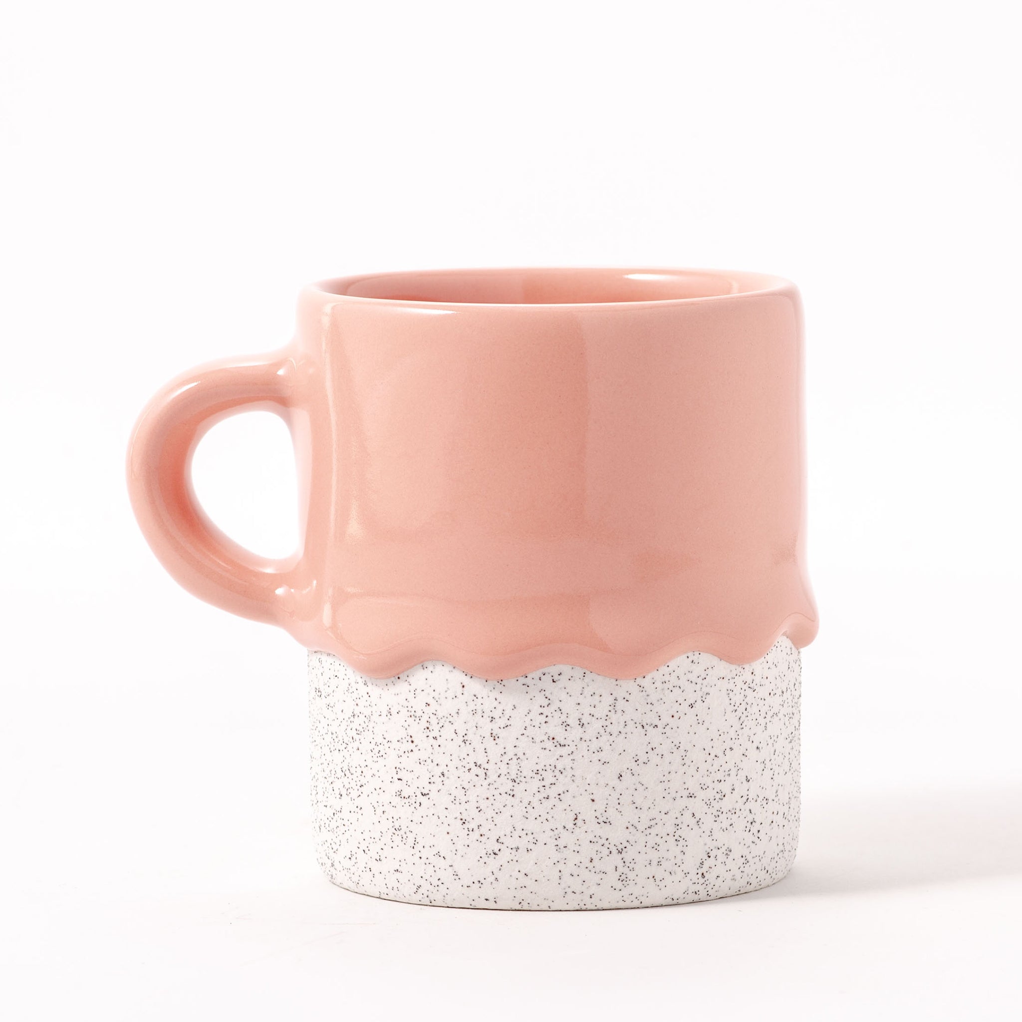 Drippy Pots Cylinder Mug — Handmade Ceramic (10 oz)