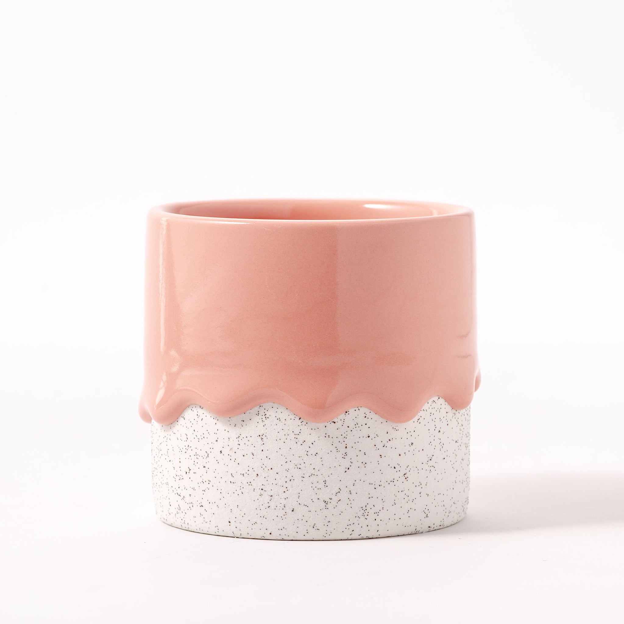 Drippy Pots Squat Cylinder — Handmade Ceramic (12 oz)