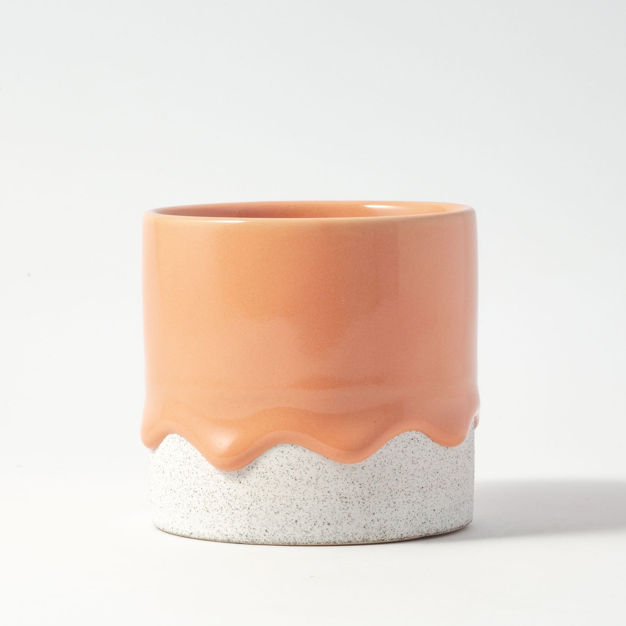 Drippy Pots Squat Cylinder — Handmade Ceramic (12 oz)